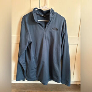 The North Face Men's Tech Glacier 1/4 Zip in Blue Size Large